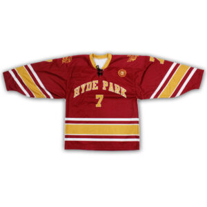 red lace hockey jersey