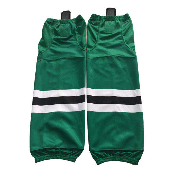 green and white hockey socks