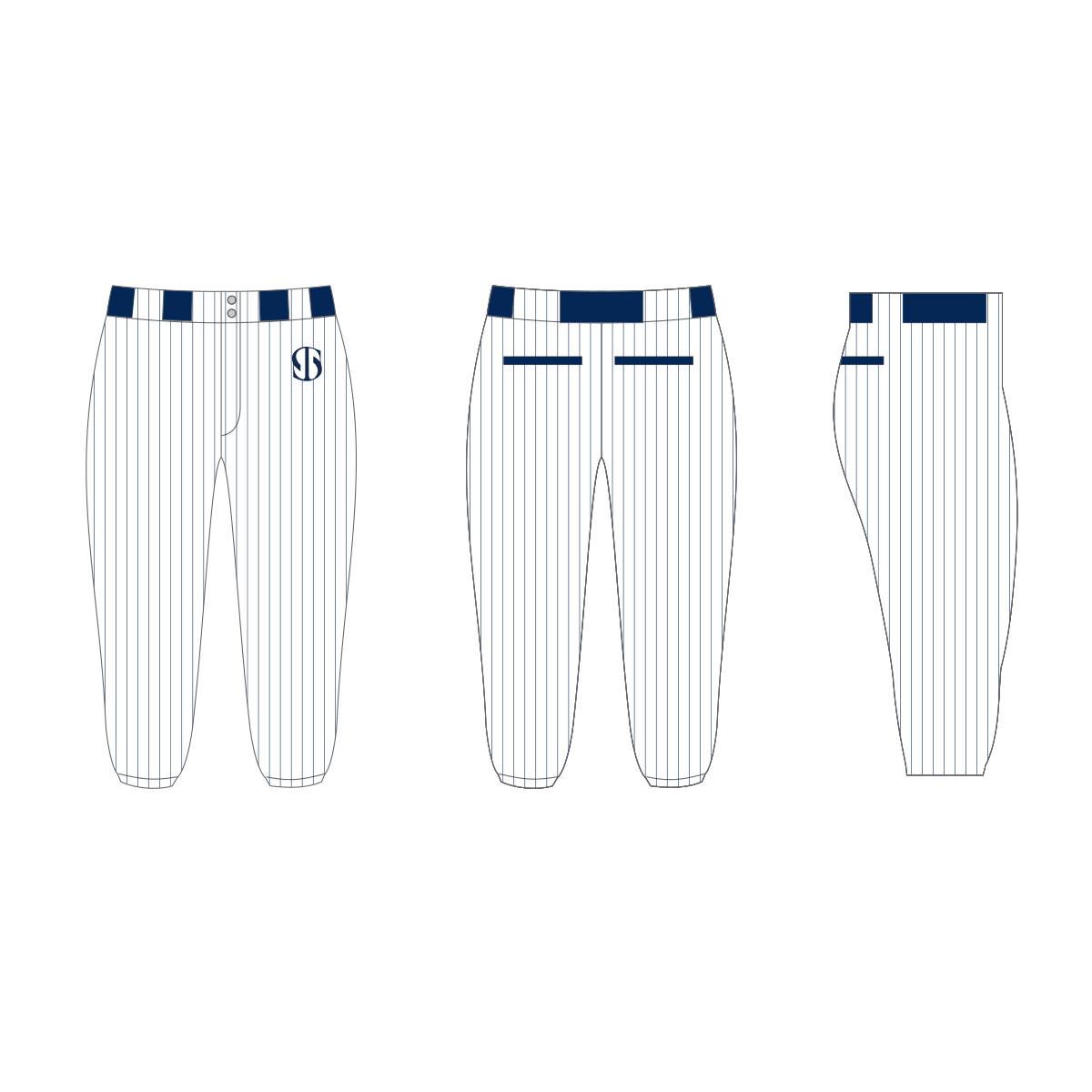 Adult Sizes Piped Knicker Baseball Pants – Stone Sports Wear