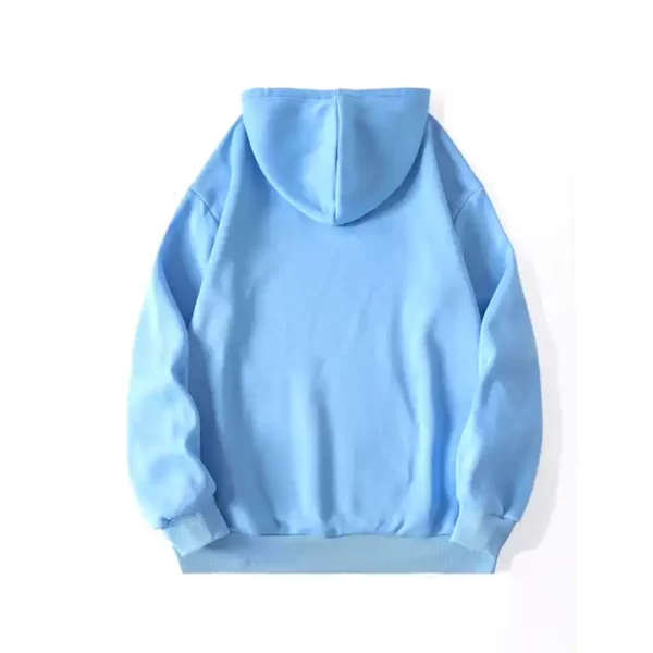 Custom Top Quality Cotton Fashion baby blue hoodie 2