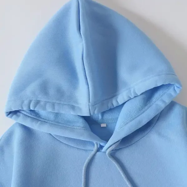 Custom Top Quality Cotton Fashion baby blue hoodie hat