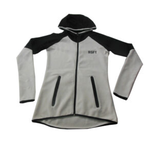 Customized black gray minimalist cotton hoodie with pockets