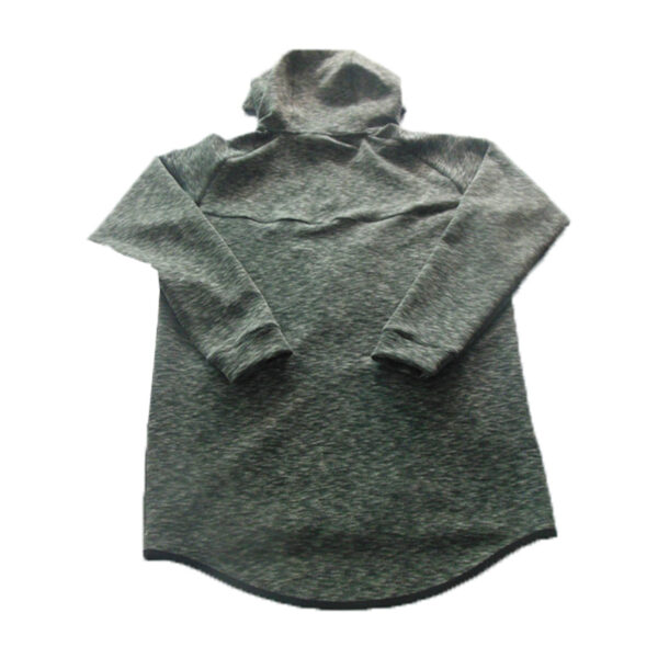 Customized gray noisy cotton hoodie with pockets