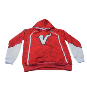 Red pure cotton hoodie front