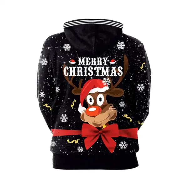 Christmas Matching Pullover 3d Printing Hoodies For Couples