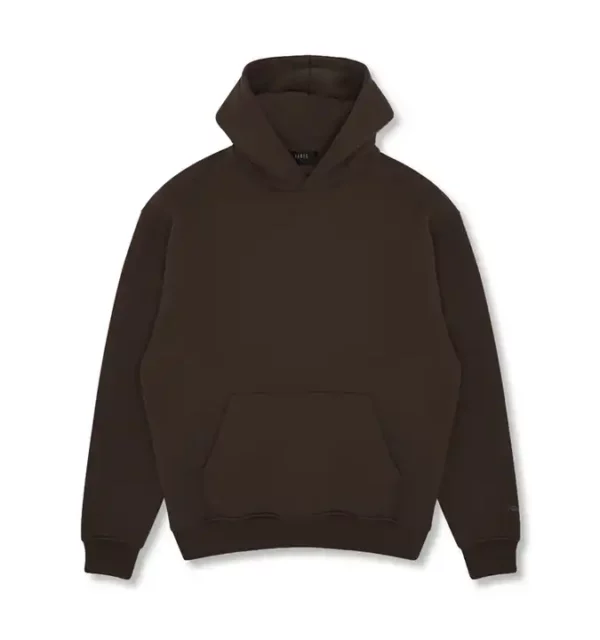 custo brown 100% cotton printed unisex plain hoodies2