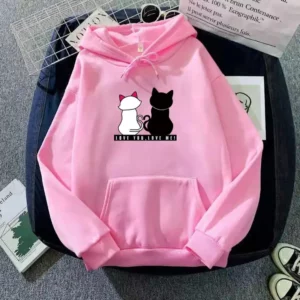 Custom Cute Cheap Girls Light Pink Crewneck Sweatshirt Hoodies