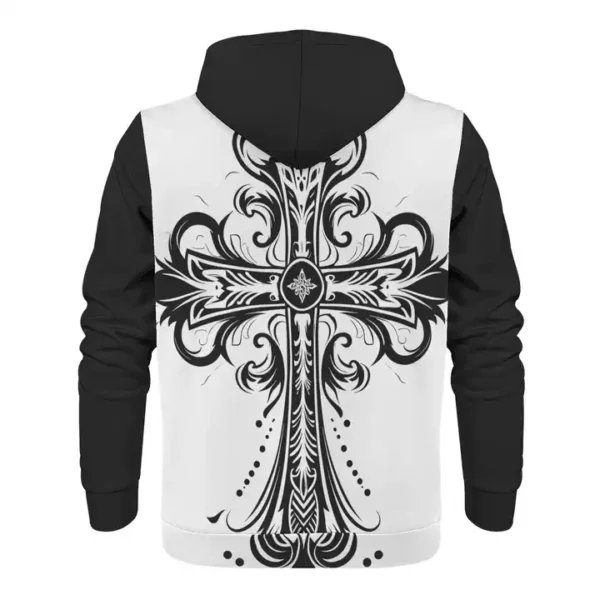 custom unisex cotton pullover picture cross elements hoodies 01