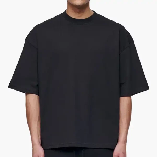 Custom Cheap Best Plain Cropped Cotton T Shirt Company bLACK
