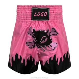 Custom Ladies Pink Muay Thai MMA Girls Shorts