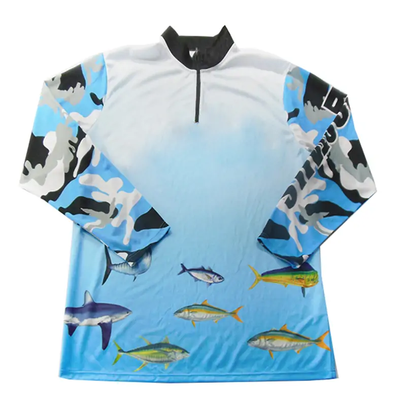 full sublimated custom logo and design fishing jersey - Stone Sports Wear