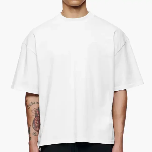 White Custom Cheap Best Plain Cropped Cotton T Shirt Company