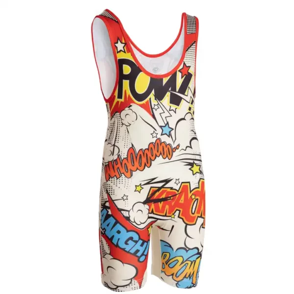 Wholesale Customizable Cheap Your Own Youth Wrestling Singlets 02