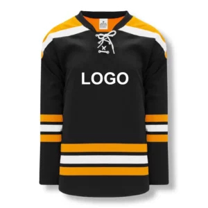 black Customizable made sublimated practice league ice hockey jerseys