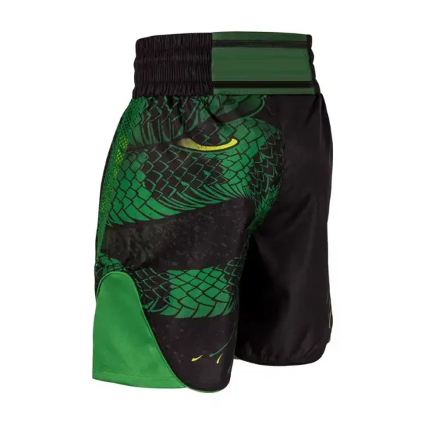 green Customize Factory Plain Stretchy camouflage mma shorts back