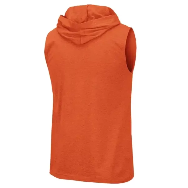 orange Custom reversible sleeveless youth basketball shirt hoodie