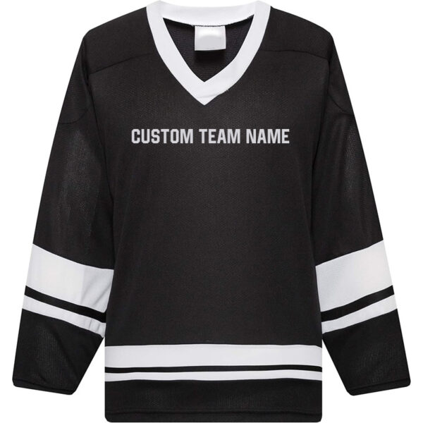 Custom Black Blank Ice Hockey Practice Jersey League Jersey Team Jersey