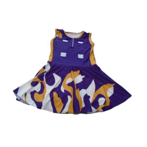 Custom new design girls Purple sublimation ladies netball skirts