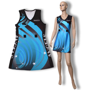 Customized Wholesale Sleeveless Print Women Girls Netball Dress
