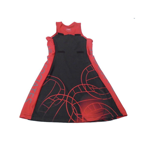custom design wear girls sexy sublimation netball dress 02